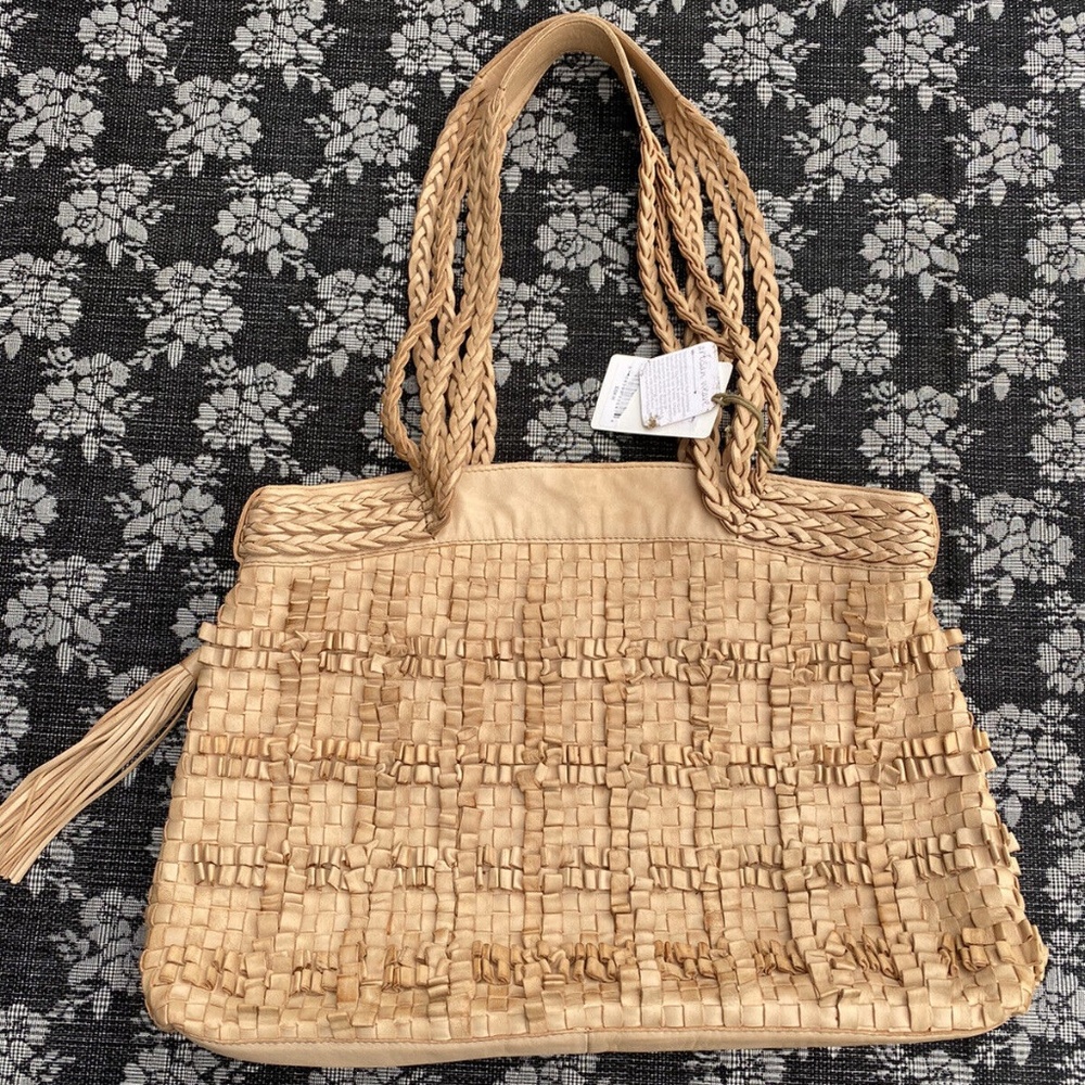Hobo Forge Sandstorm Artisan Weave Braided Purse